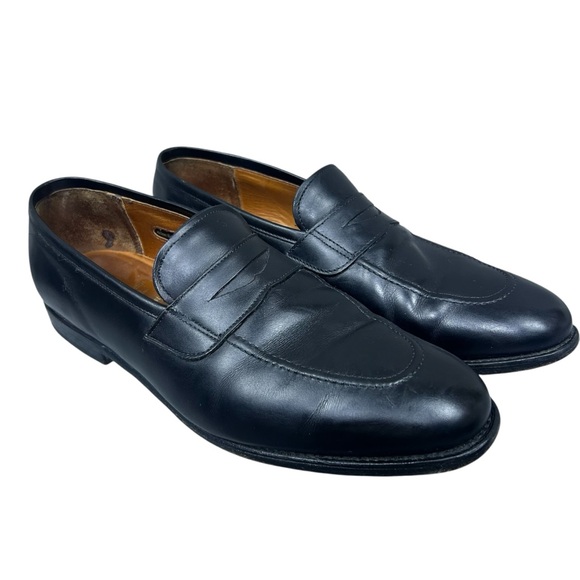 Allen Edmonds Lake Forest Loafers Shoes Black Leather Hand Crafted in USA Sz 12 - Picture 16 of 16
